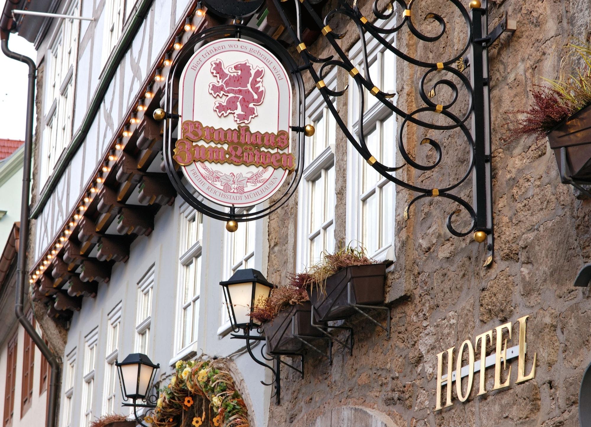 Hotel Brauhaus Zum Loewen à Mühlhausen Extérieur photo